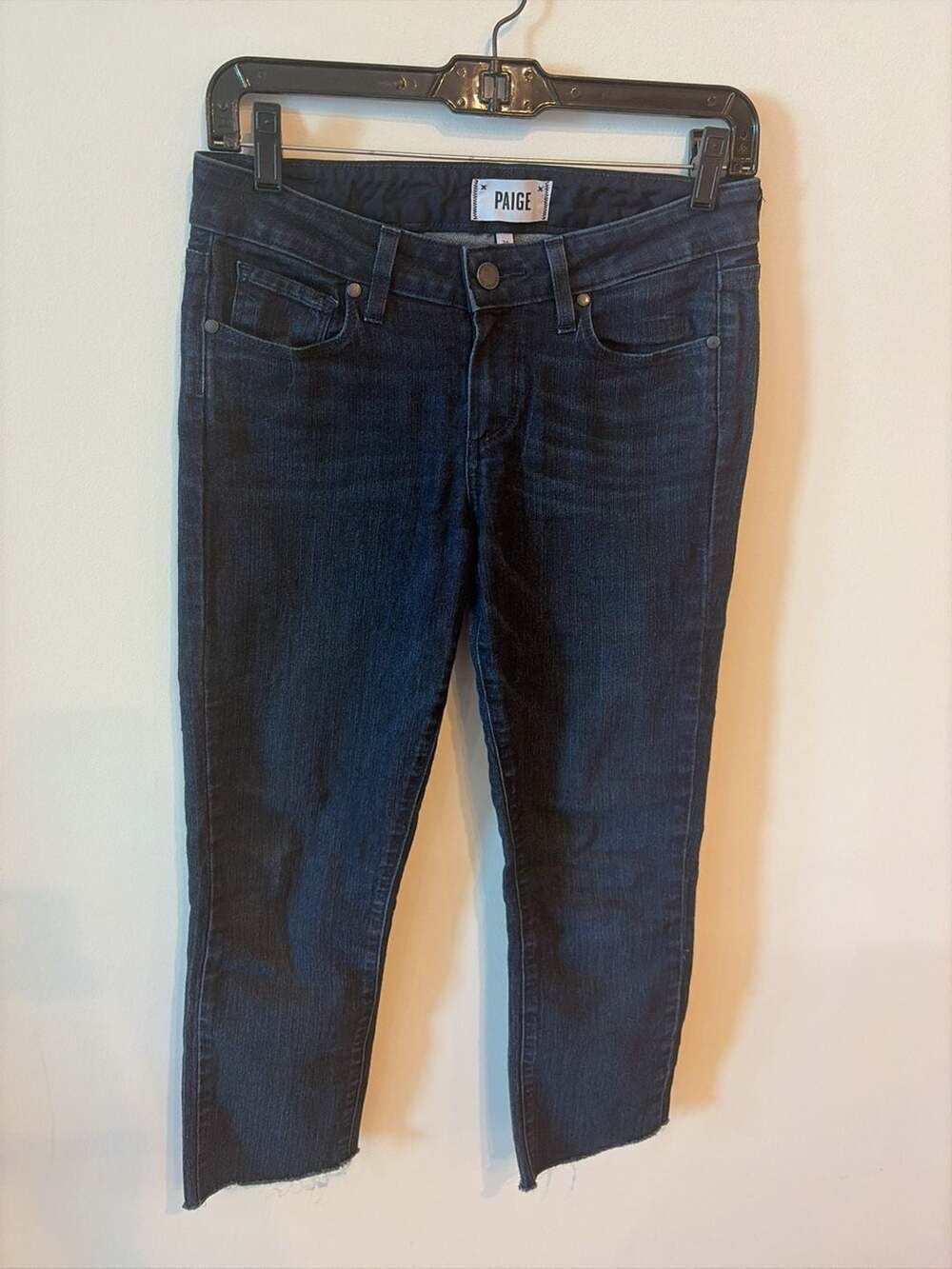 Paige Skyline Straight Dark Wash Denim Jeans Size 26